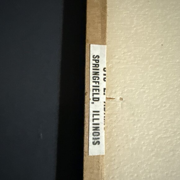 Antique Dark Thin Oak Mission Arts & Crafts Frame W/ Fashionable Woman 9x7” - Picture 6 of 8